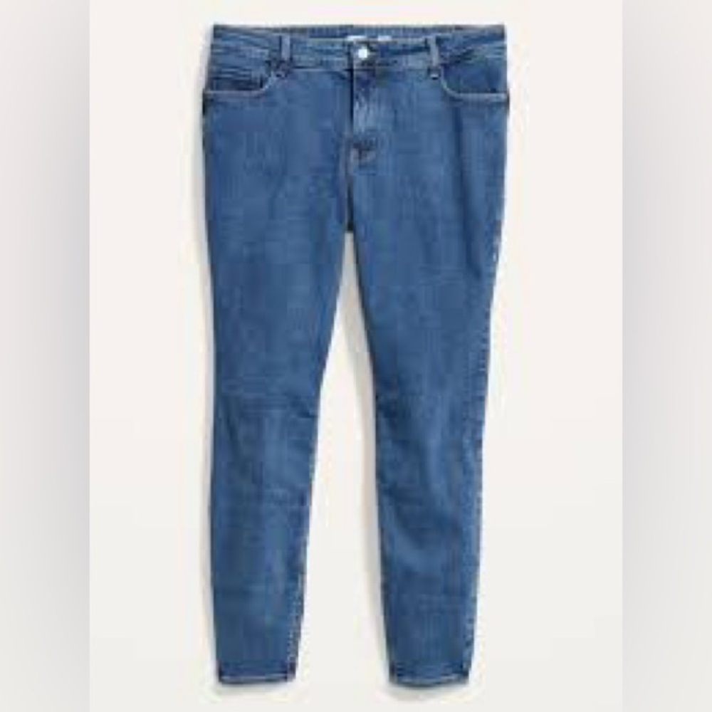 Old Navy High-Waisted Secret-Slim Pockets Rockstar Super Skinny Plus-Size Jeans